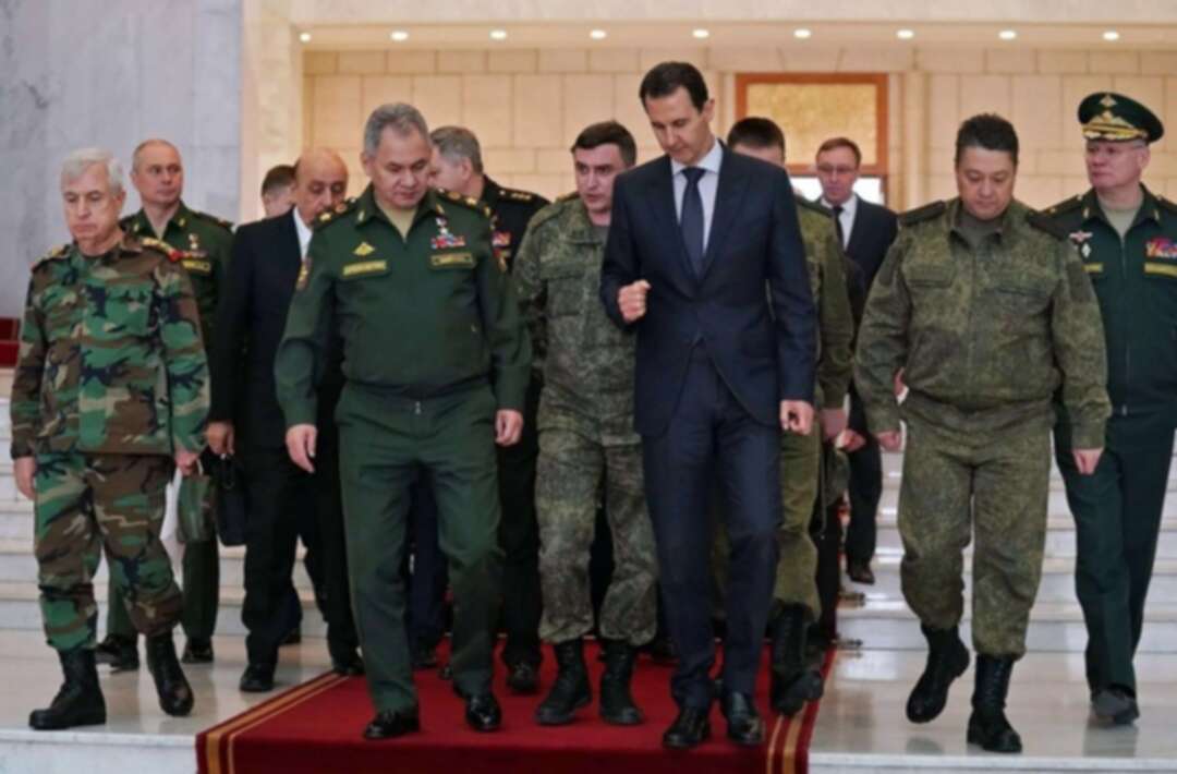 وزير الدفاع الروسي يصل سوريا.. ويلتقي برأس النظام