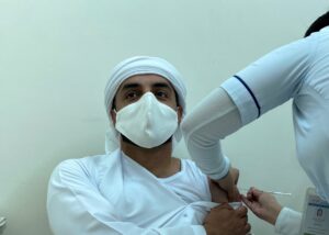 A man receives a dose of a vaccine against the coronavirus disease, in Dubai. (File photo: Reuters)