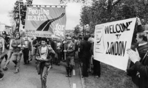  The People’s March for Jobs reaches London in May 1981 after 28 days’ walk from Liverpool.