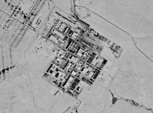 A Feb 22, 2021 satellite photo from Planet Labs Inc. shows construction at the Shimon Peres Negev Nuclear Research Center near the city of Dimon Israel. (AP)