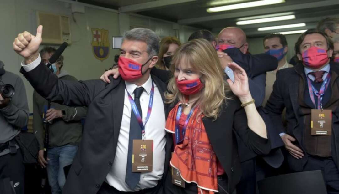 جوان لابورتا يفوز برئاسة برشلونة بأغلبية 58% من الأصوات