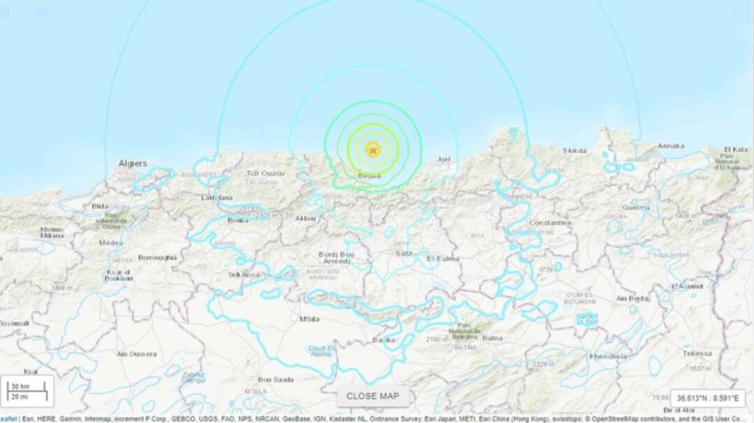 Shallow 6.0 magnitude earthquake strikes off Algerian coast