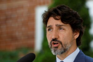 Canada's Prime Minister Justin Trudeau arrives for a news conference at Rideau Cottage, as efforts continue to help slow the spread of coronavirus disease (COVID-19), in Ottawa, Ontario, Canada June 22, 2020. (File photo: Reuters)