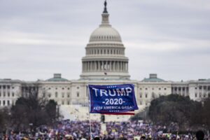 Pro-Trump supporters storm the U.S. Capitol following a rally with President Donald Trump on January 6, 2021 in Washington, DC. (AFP)