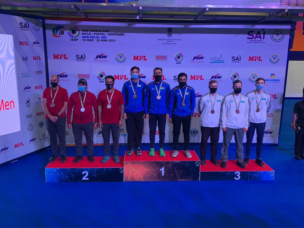 ميدلية فضية للفرق العربية في بطولة العالم للرماية بالهند