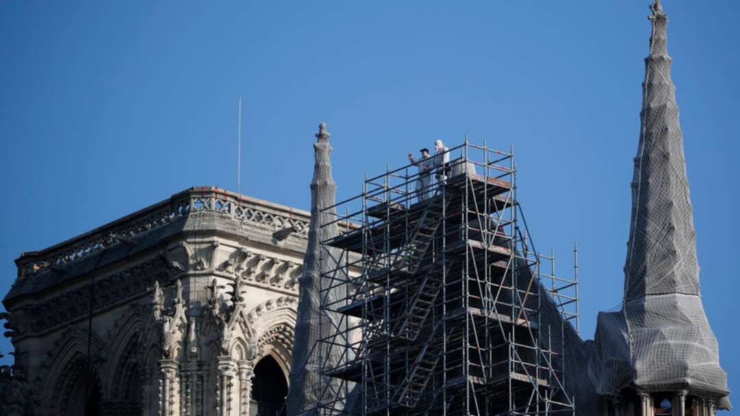 Macron visits Notre Dame two years on from devastating fire