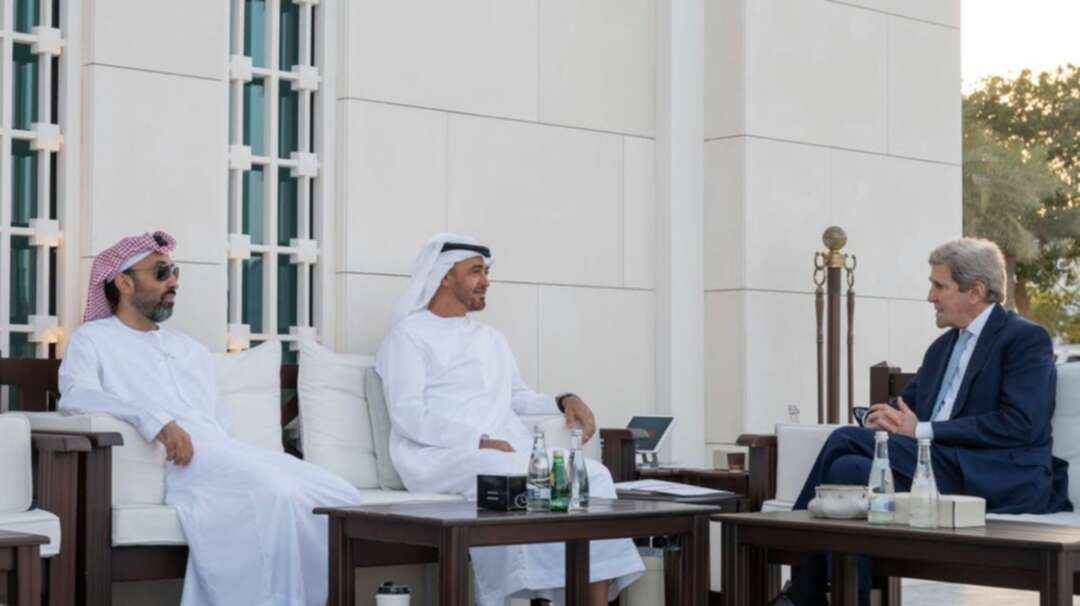 UAE’s Mohammed bin Zayed meets with US climate envoy John Kerry