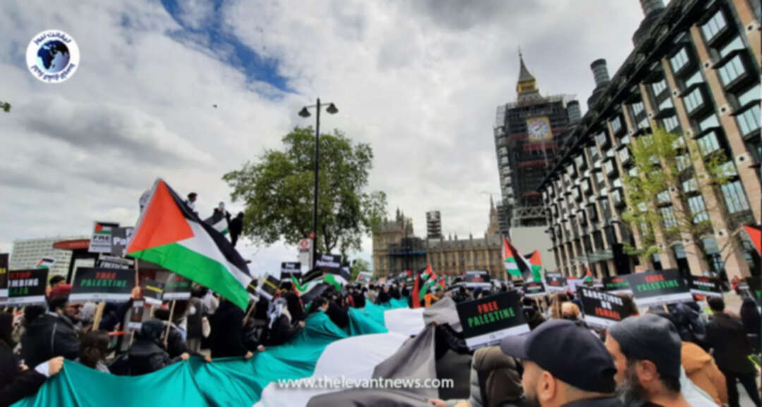 اليهود والعرب والبيض يتظاهرون ضد انتهاكات إسرائيل على غزة