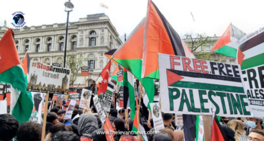 Jews, Arabs, whites, and more,  in protests against Israel's violations of Gaza