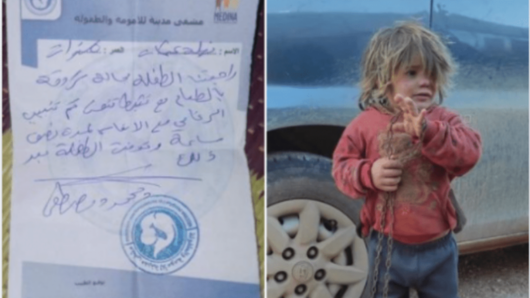 تجويع وتكبيل بالجنازير حتى الموت.. مقتل طفلة على يد والدها في مخيمات إدلب