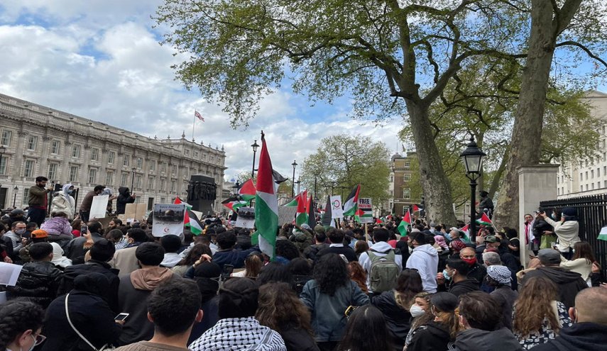 مظاهرة مؤيدة للفلسطينيين 
