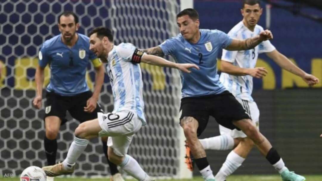 ميسي يقود الأرجنتين للفوز على الأوروغواي بهدف دون مقابل