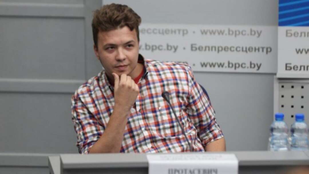 He caused damage to Belarus, Roman Protasevich says at briefing sitting next to military chiefs