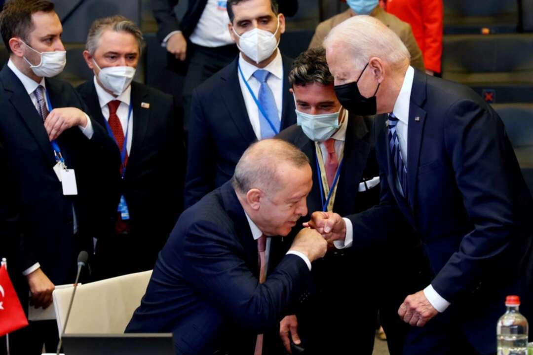 Biden offers an awkward fist-bump to Erdogan, and the latter hopes to maintain relations with the US