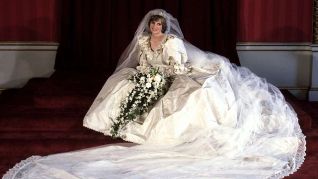 Starting today, Princess Diana's dress going on display at Kingston Palace