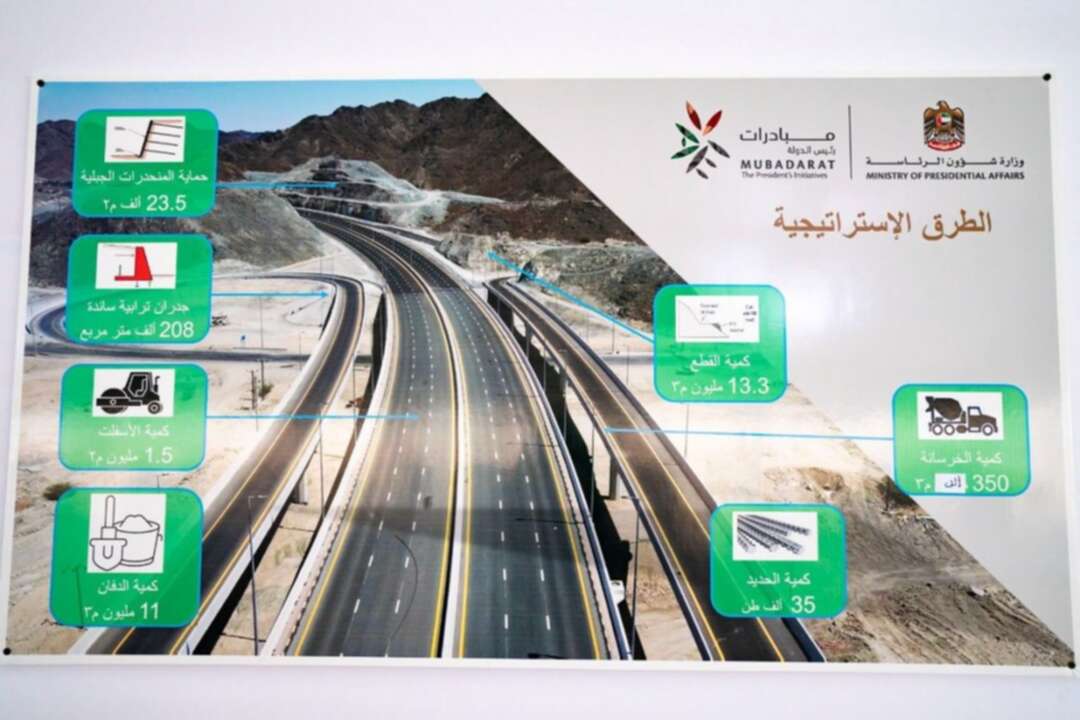 مشاريع بنية تحتية جديدة في الإمارات باستثمارات تبلغ 1.9 مليار درهم
