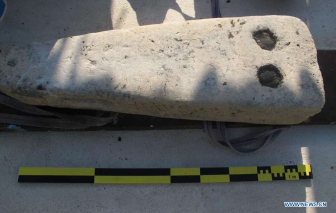 Egyptian-French underwater mission in Alexandria uncovers remains of military vessel and funerary complex