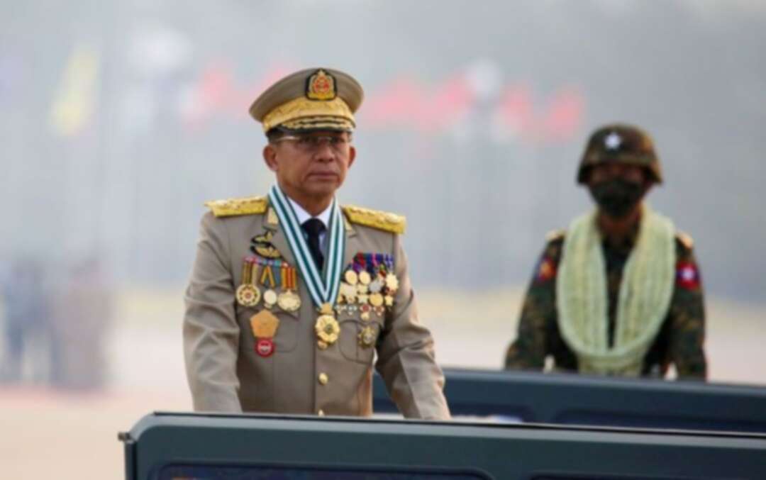 Myanmar Protesters Burn Junta Leader's Images On His Birthday