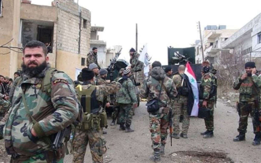 الفرقة الرابعة تخلي حاجزاً لها من أطراف مدينة زاكية بريف دمشق