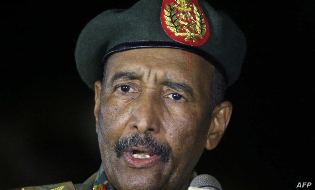 عبد الفتاح البرهان رئيس مجلس السيادة الانتقالي السوداني / afp
