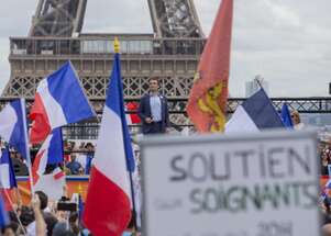 فرنسا تظاهرات ضد التطعيم الإجباري. AFP