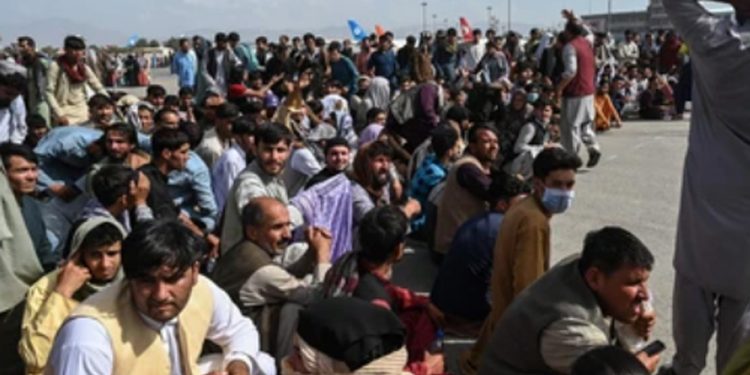 Afghans waiting to be evacuated