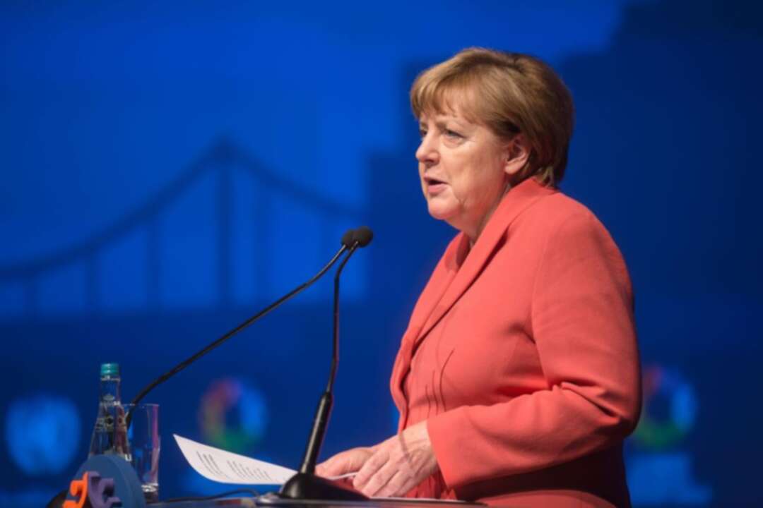 Angela Merkel opens International Motor Show Germany in the city of Munich
