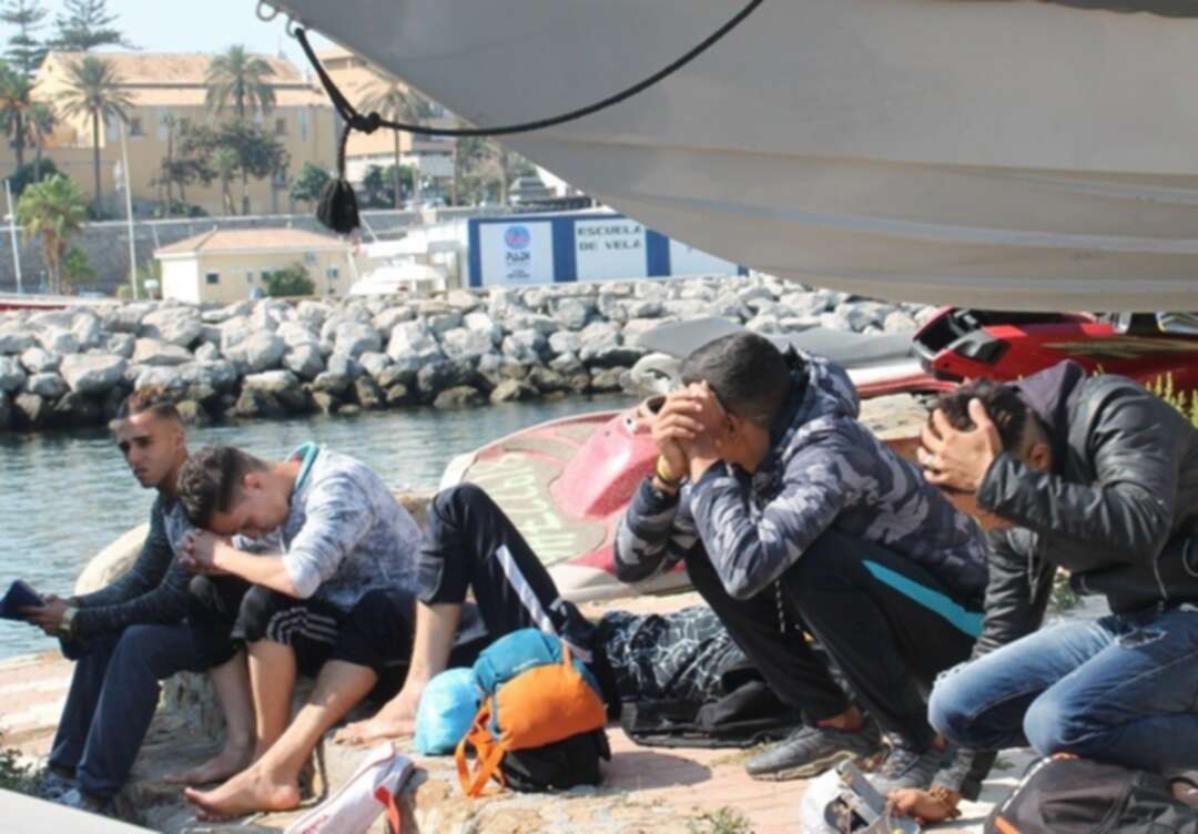 اعتراض مئات المهاجرين المغاربة قبل العبور إلى إسبانيا