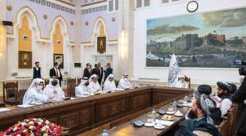 اجتماع وزير الخارجية القطري مع قيادات طالبان في أفغانستان/ kistanleadpa