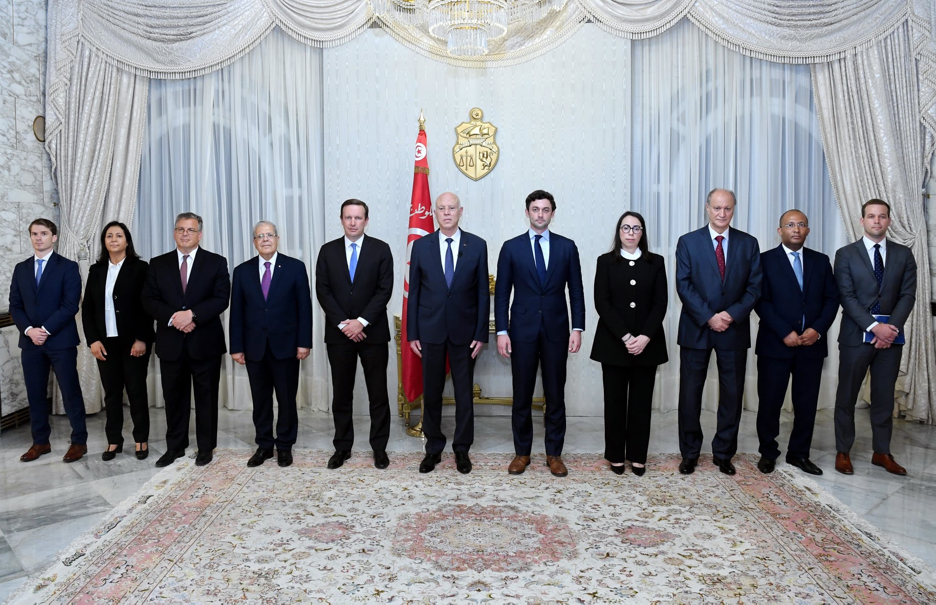لقاء الرئيس التونسي مع الوفد الأميركي/ الرئاسة التونسية