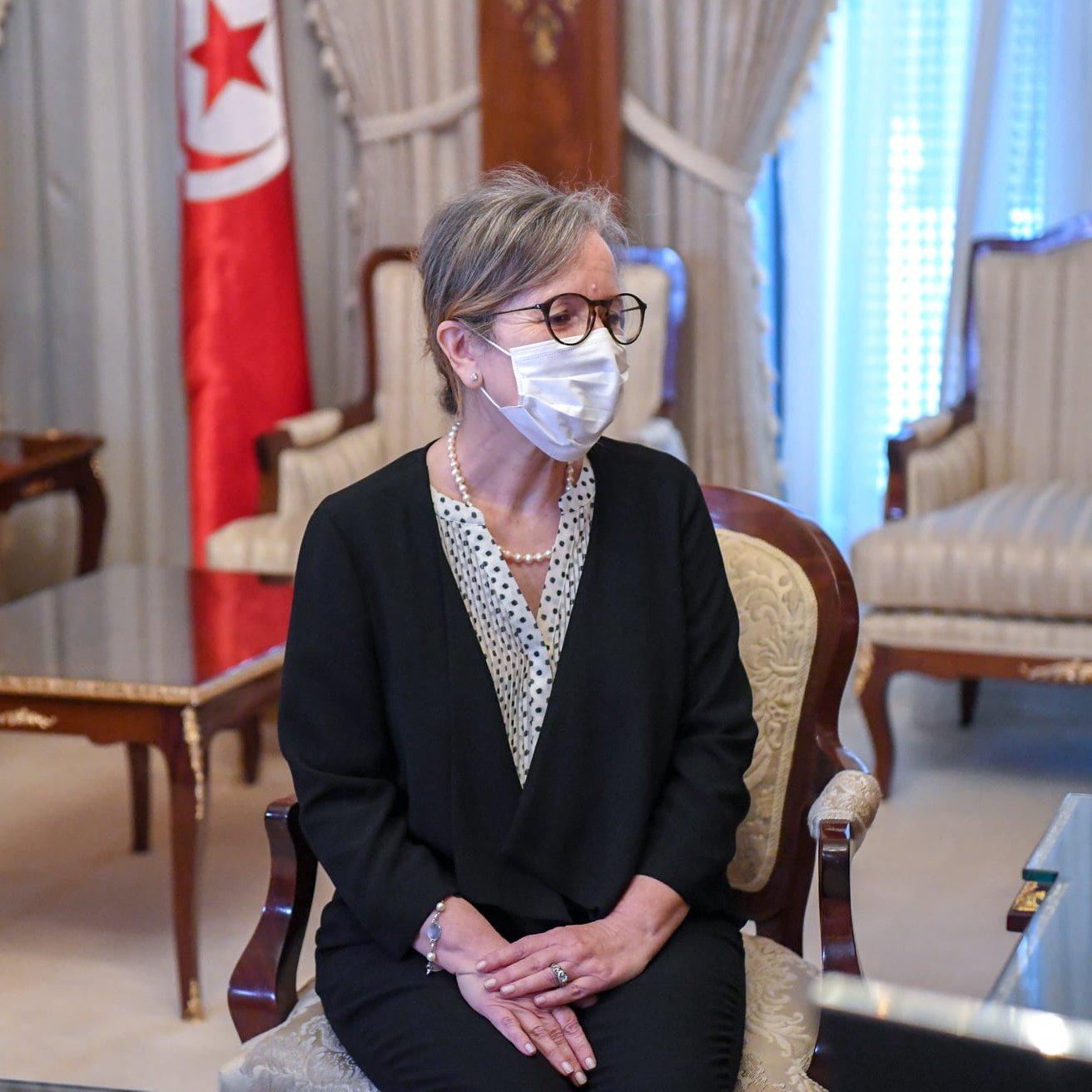 رئيسة الحكومة التونسية المكلّقة / نجلاء بولان/ الرئاسة التونسية - تويتر