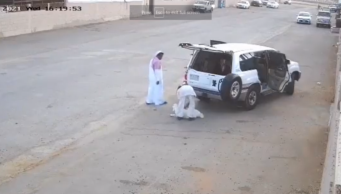 السعودية.. سرقة خروف/ صورة مجتزأة من فيديو