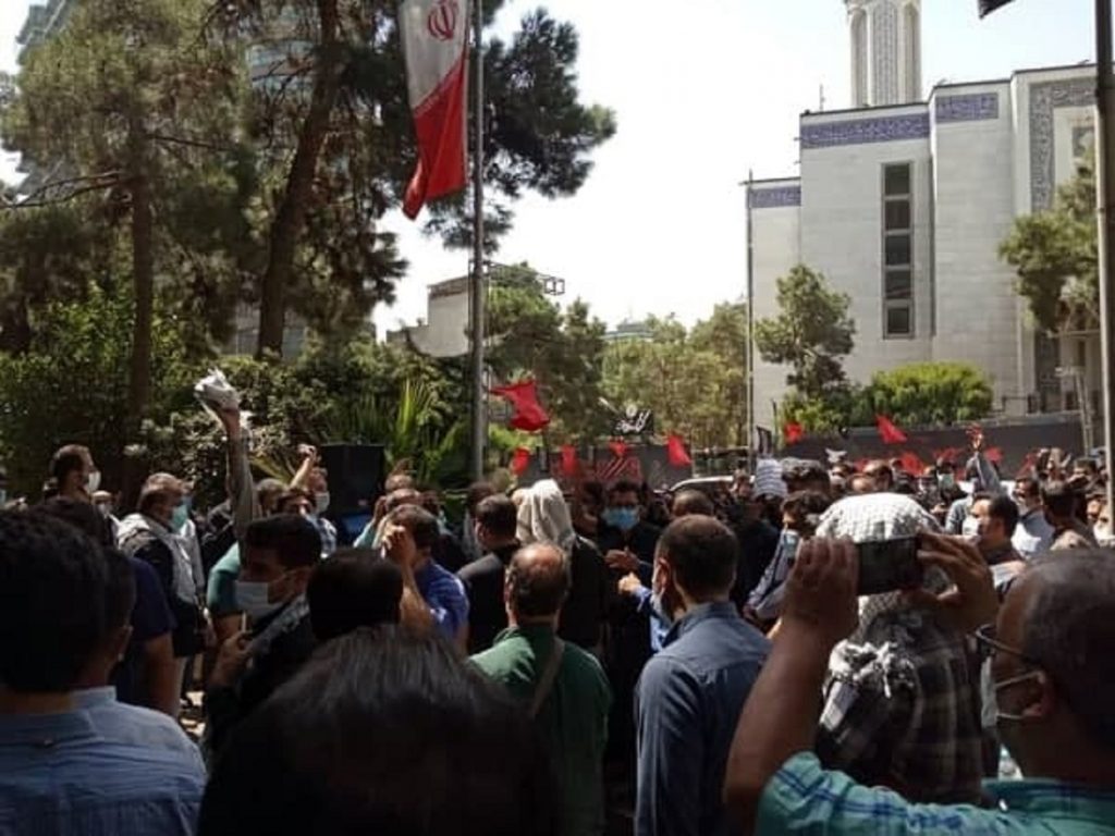 تظاهرات عمال قطاع الاتصالات في إيران