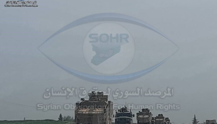 دورية مشتركة بين القوات الروسية والقوات التركية/ المرصد السوري لحقوق الإنسان 