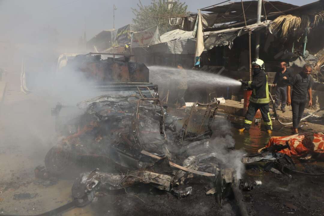 مقتل 4 وإصابة 20 آخرين بانفجار سيارة مفخخة وسط مدينة عفرين