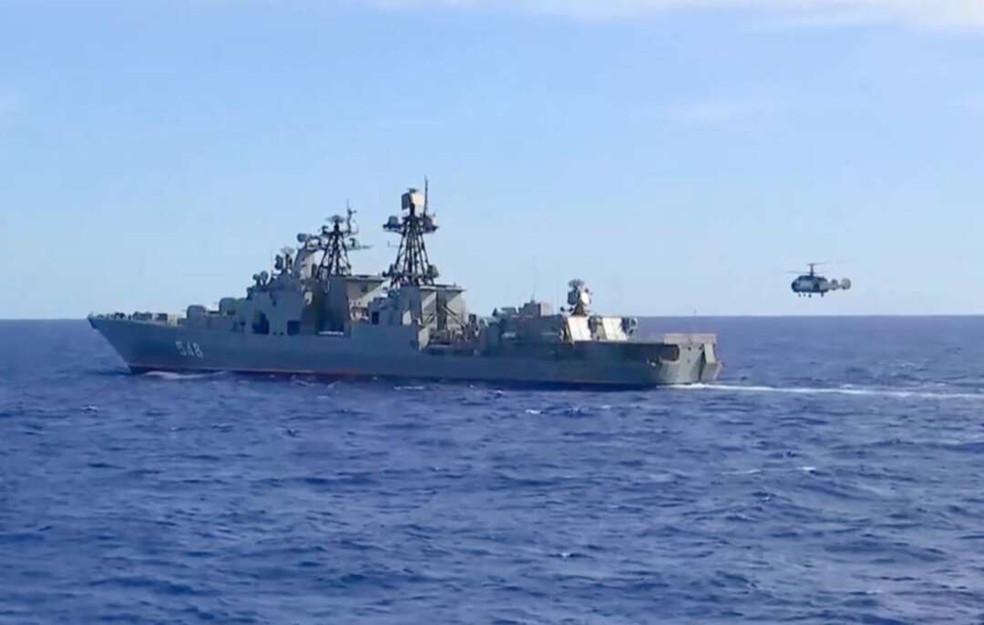 زورق مسير أوكراني يحاول الهجوم على سفينة حربية  في البحر الأسود