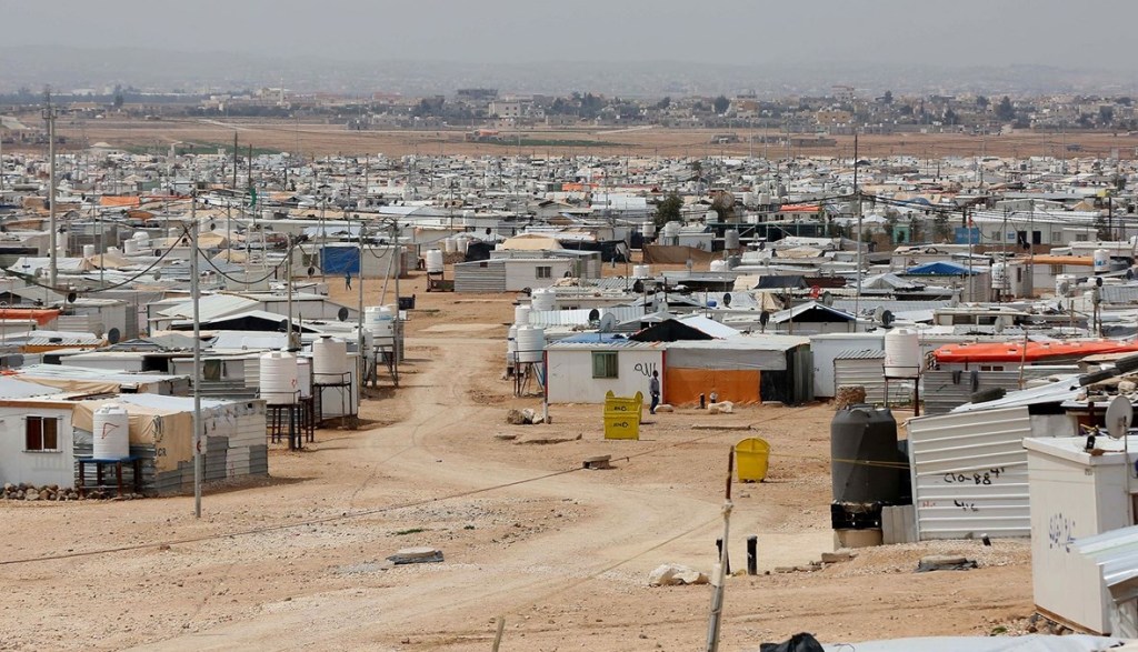 مخيمات اللاجئين -الحدود السورية الأردنية (أرشيف)