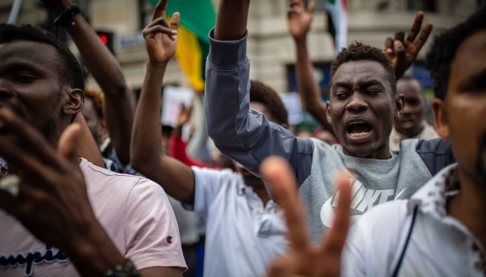 Sudanese protesters/Shutterstock