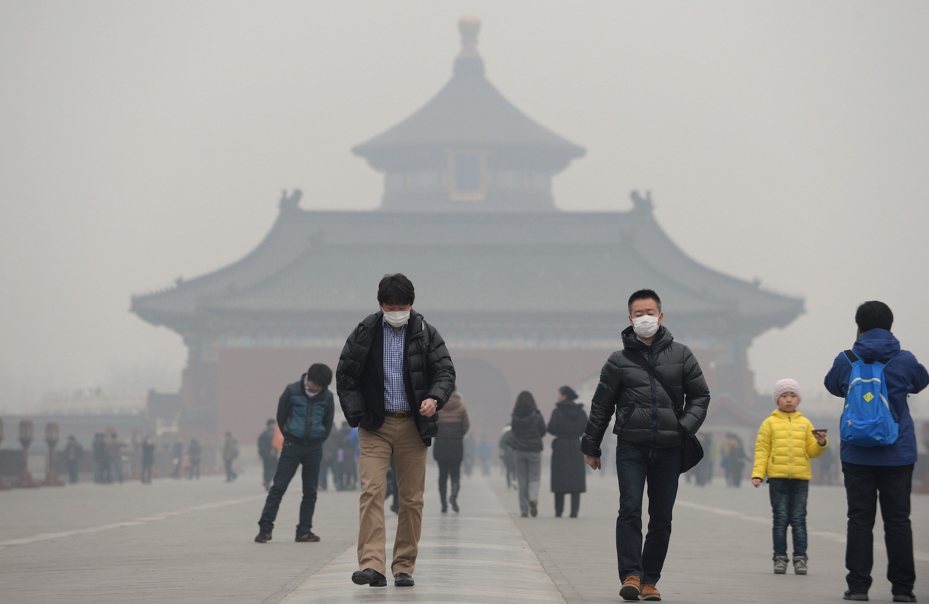 بكين.. تلوث الهواء/ تويتر