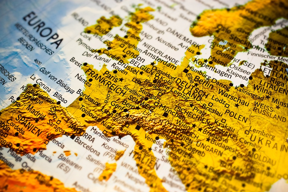 Map of European countries/Pixabay