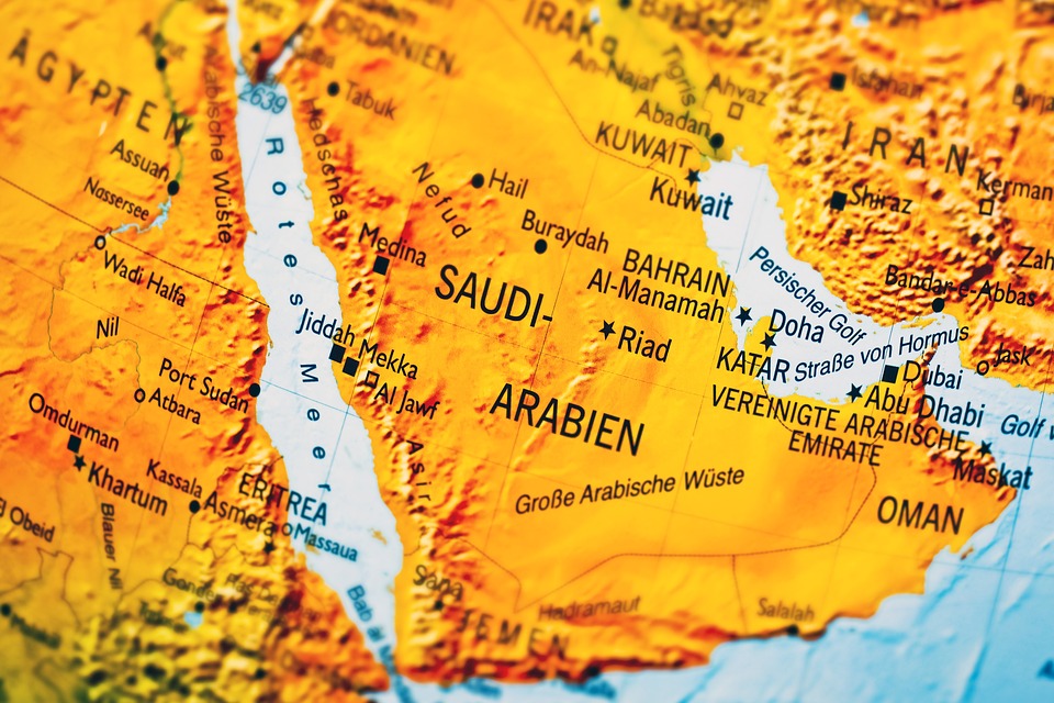 Map of Saudi Arabia/Pixabay