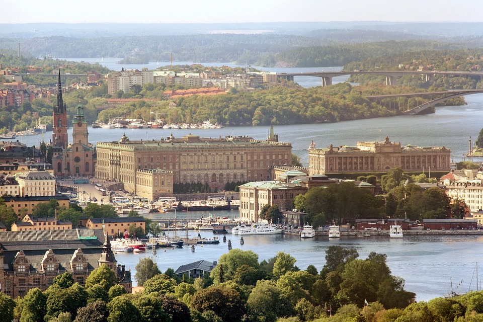 The royal palace-Sweden-Stockholm-Aerial view/Pixabay
