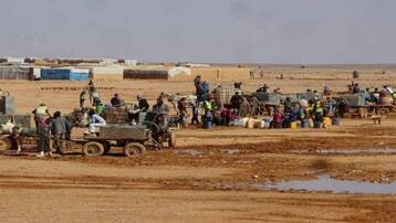 ناشطون يتضامنون مع مخيم الركبان على الحدود السورية الأردنية