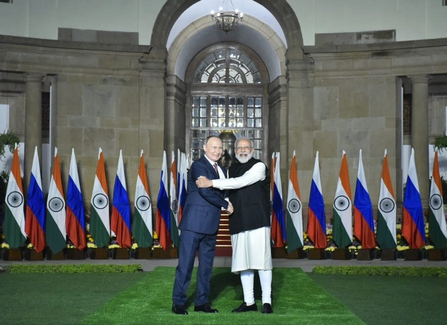 Prime Minister Narendra Modi and Russian President/Narendra Modi official Facebook page