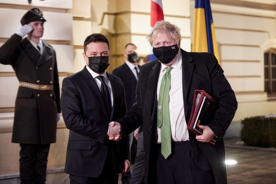 President Volodymyr Zelensky-PM Boris Johnson (File photo: Facebook page)