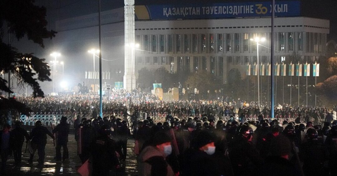 Kazakhstan's president appeals to russian-led troops for help in quelling mass protests