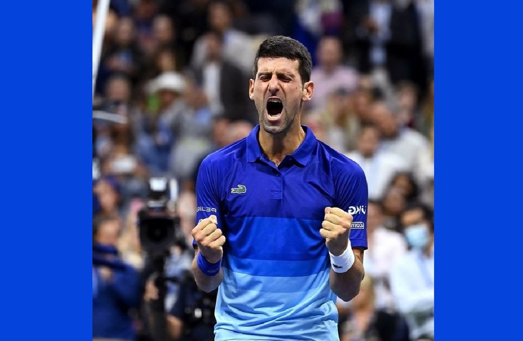 نوفاك ديوكوفيتش في usopen. أرشيف. انستغرام