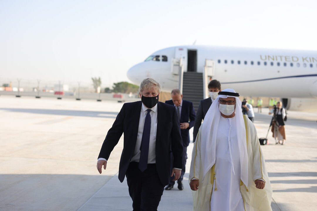 Boris Johnson arrives in UAE, Saudi Arabia to press for more oil