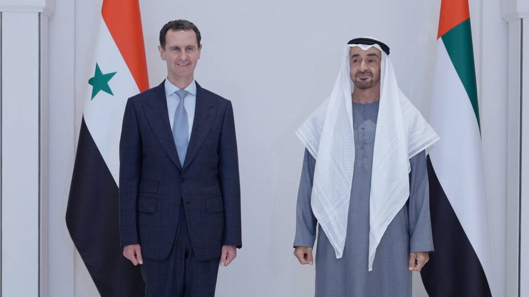 الإمارات تستقبل رئيس النظام السوري