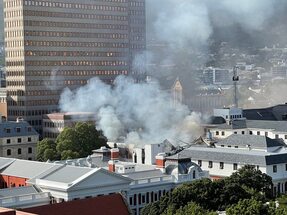 South African parliament fire suspect faces additional charge of 'terrorism act'